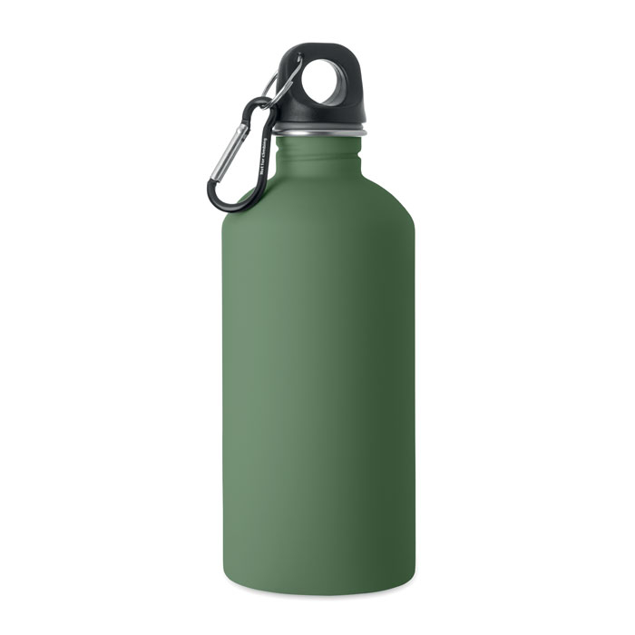 Bouteille publicitaire 500 ml avec mousqueton Remid Moss Vert foncé